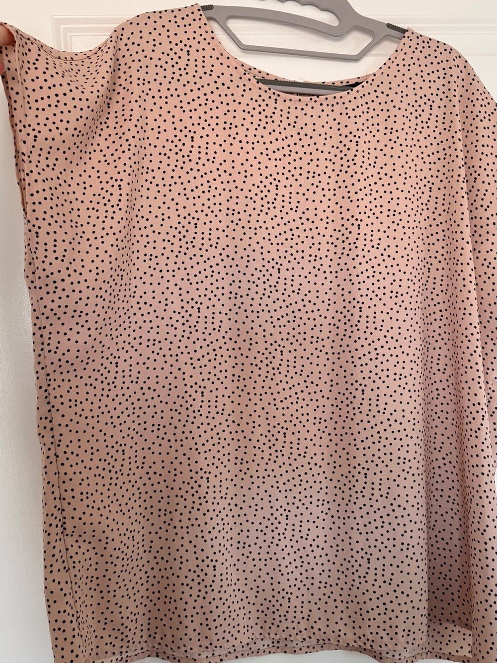 Halogen Blush Pink Dot Print Sleeveless Blouse